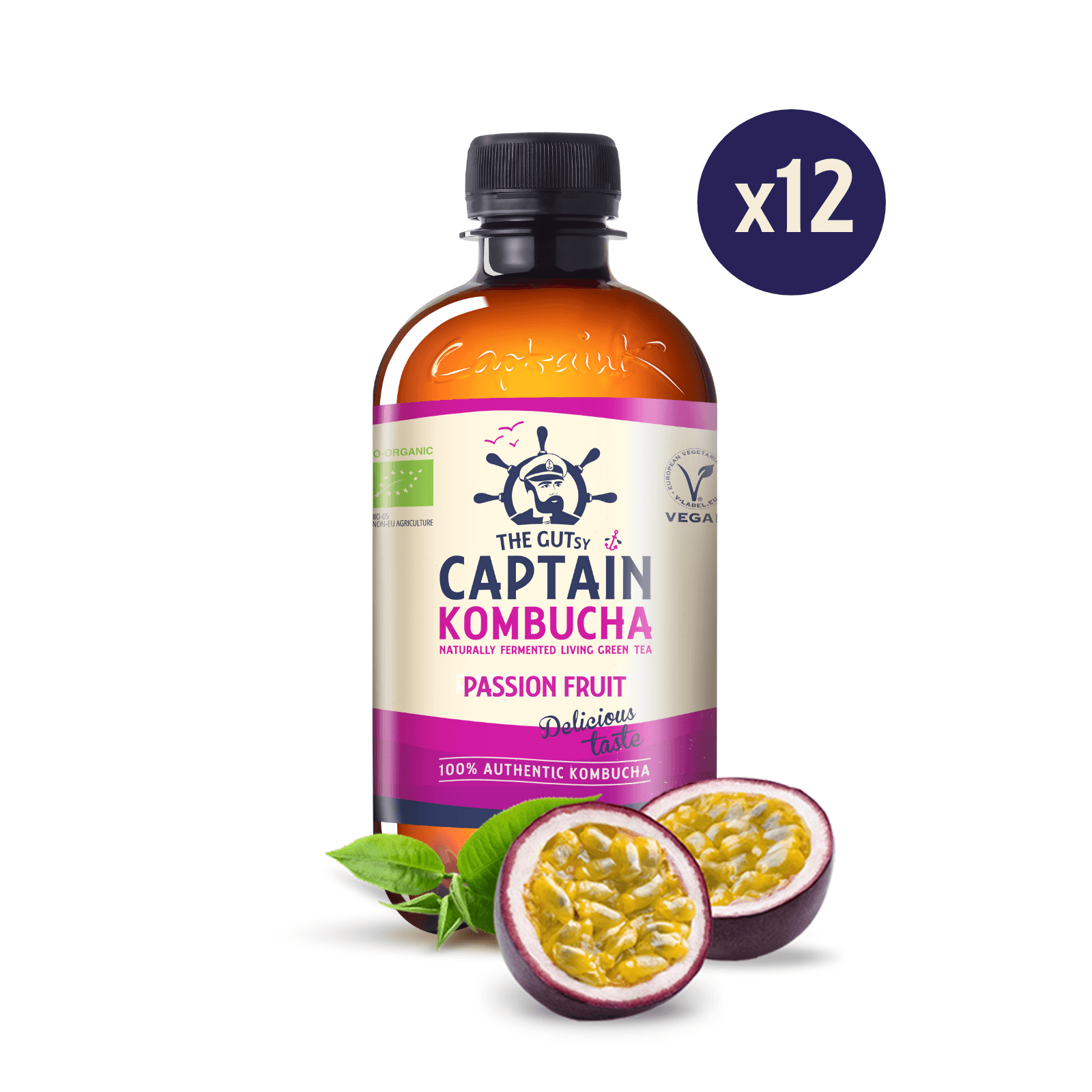 Passion Fruit Captain Kombucha