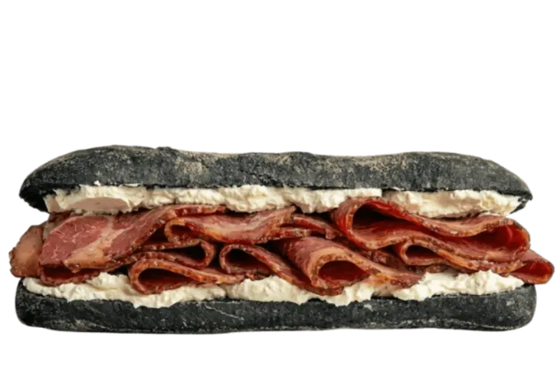 Cream Cheese Pastrami Sandwich